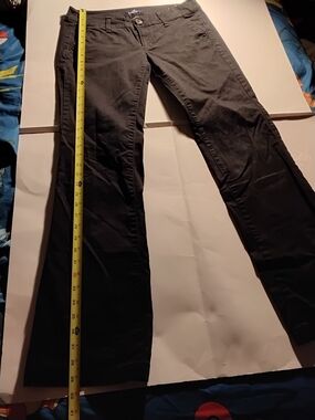 Classic Black Straight-Leg Pants